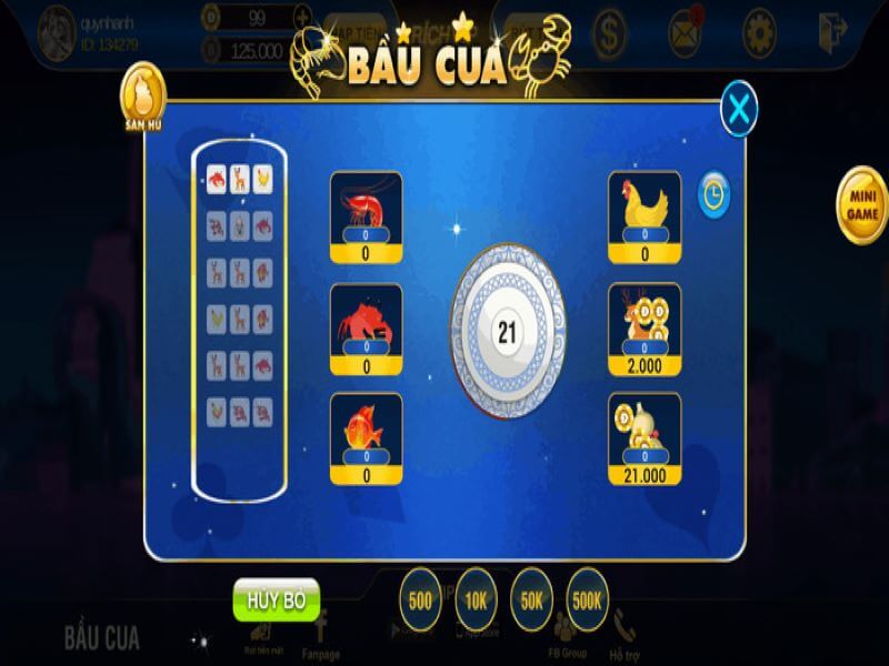 Game Bầu Cua Tôm Cá QH99