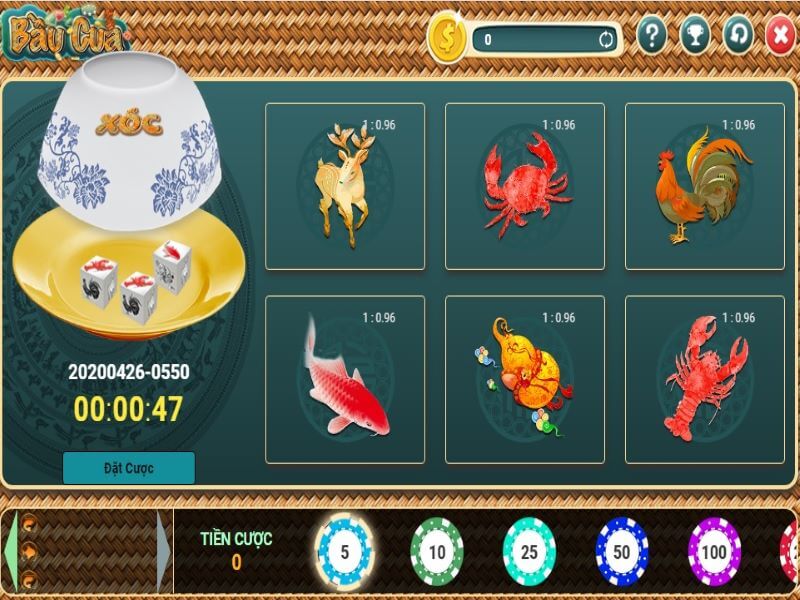 Luật chơi Game Bầu Cua Tôm Cá QH99