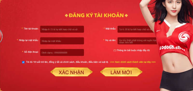 Đăng ký tài khoản sodo66