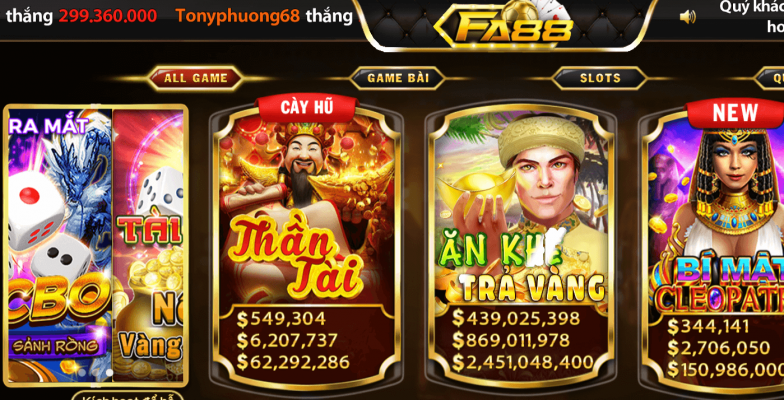 Game Nổ hũ FA88