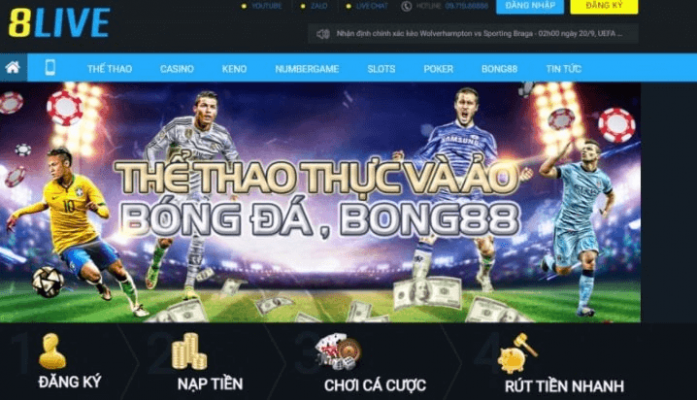 Nhà cái cá cược online 8live